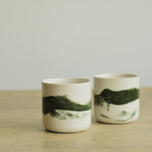 Porcelanowa Czarka Zielone Mazy - obrazek 2