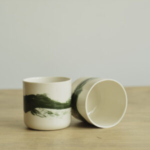 Porcelanowa Czarka Zielone Mazy - obrazek 4
