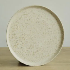 Talerz Nakrapiany Brązowy